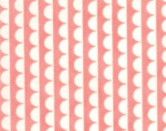 Bonnie & Camille Ruby Sundae Stripe pink white moda fabric FQ or more