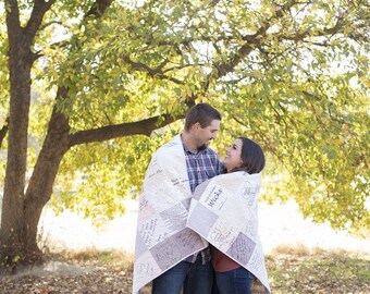 Wedding Guest Book Quilt, You Choose Size, Autograph Quilt, Wedding Quilt, Anniversaries, guestbook alternative, You pick fabrics