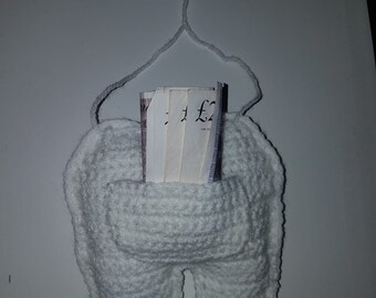 Crochet tooth fairy pillow