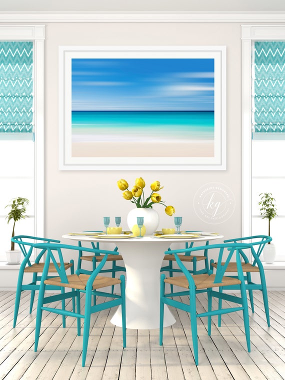 Large Framed Art Beach Photography Abstract Wall Art