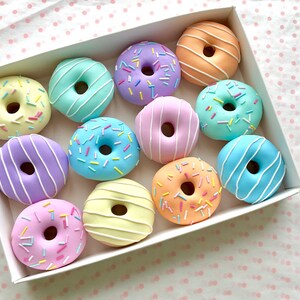 12 x 30g Pastel Doughnut Pattern Weights| AWARD WINNING | Great Sewing Gift for Birthdays | Handmade with Polymer Clay by Oh Sew Quaint |