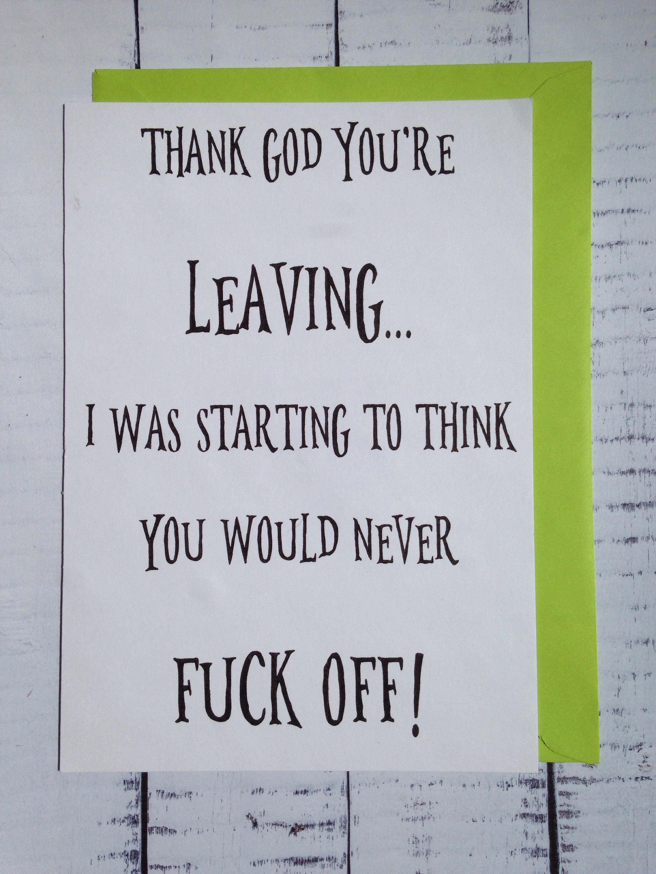 Luxury 15 Leaving Job Thank You Card
