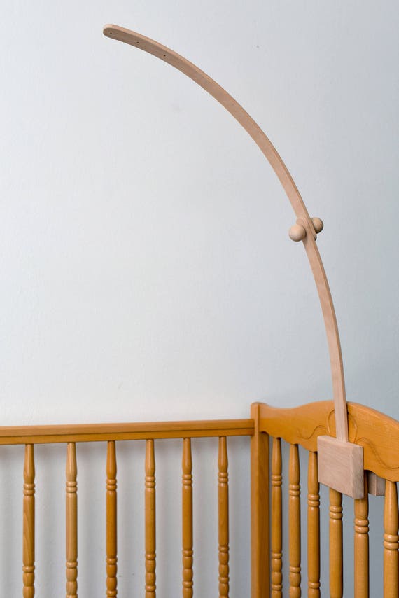Baby Crib Wooden BEECH Mobile Arm Baby Nursery Mobile Crib