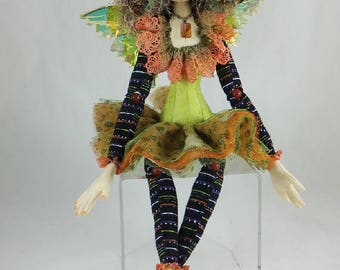Art Doll-Fera the Faery OOAK Cloth Doll