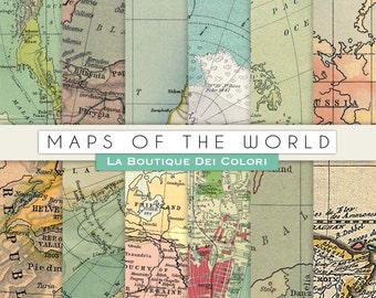 old maps textures digital paper vintage background vintage world maps instant download for
