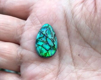 Monarch opal cabochon