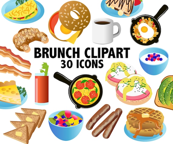  BRUNCH CLIPART breakfast clipart brunch clip art food 