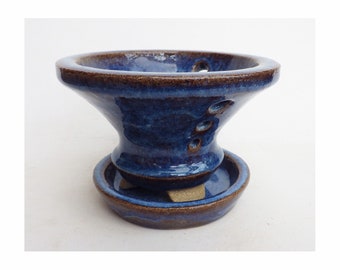 Orchid Pot with water tray by Louise Pull, SECOND, 9 x 13.5 cm