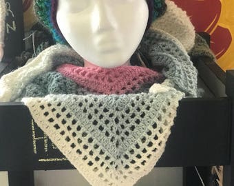 Crochet Triangle Scarf