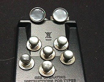 Tuxedo Cuff Links & Six Button Set Complete