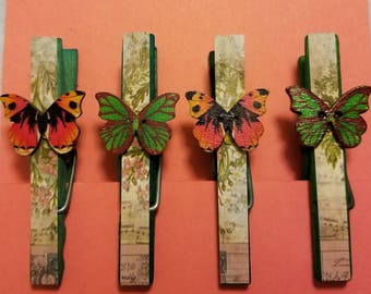 Decorative Clothespin Magnets