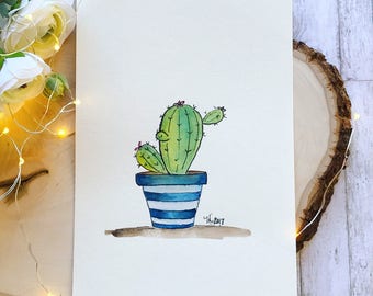 Cacti pen and ink