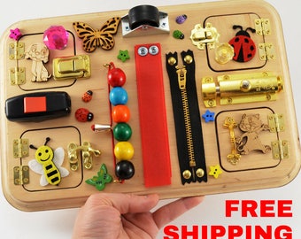 Free shipping Travel busy board Personalized toys Toys for toddler Montessori for girls Toys for autism Baby gifts Baby toys Toy for boy