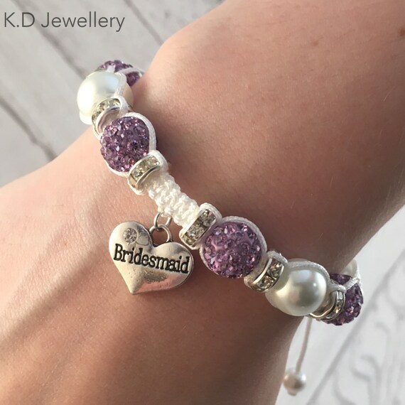 Bridesmaid Charm Bracelets Bridesmaid Jewellery Maid of