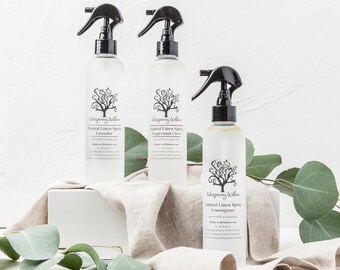 Natural Linen Spray - Lavender, Lemongrasss or Peppermint