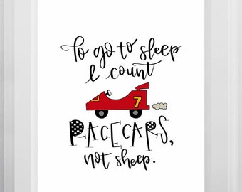I Count Race Cars Not Sheep I Count Race Cars Not Sheep