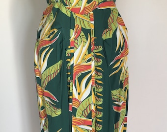 Exotic Rare 1940's Shaheen Hawaiian Dress