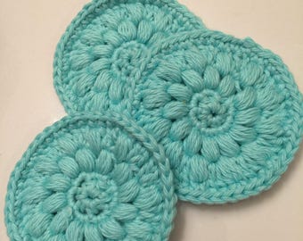 Face Scrubbies Spa Essentials Bath Cloth Face Wipes Facial Round Cloth Facial Wipes Spa Gift Skin Care Scrubbies Crochet Face Cloth Bath Set