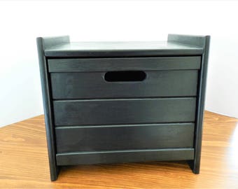 Wood Bread Box, Wood Storage Garage, Handmade Appliance Garage, Handmade Wooden Bread Box, Wooden Storage Garage, 1950s Bread Box