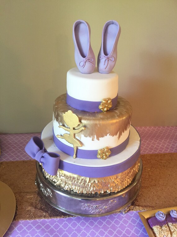 Items similar to Edible Ballerina slippers cake topper gumpaste/fondant