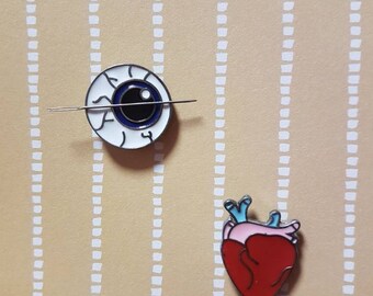 Body organ needle minder for cross stitch or embroidery