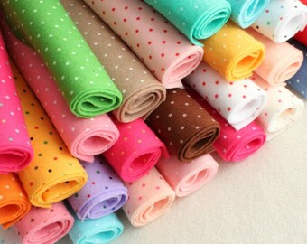 Polka Dot Felt - You Choose 10 9x12 inch sheets