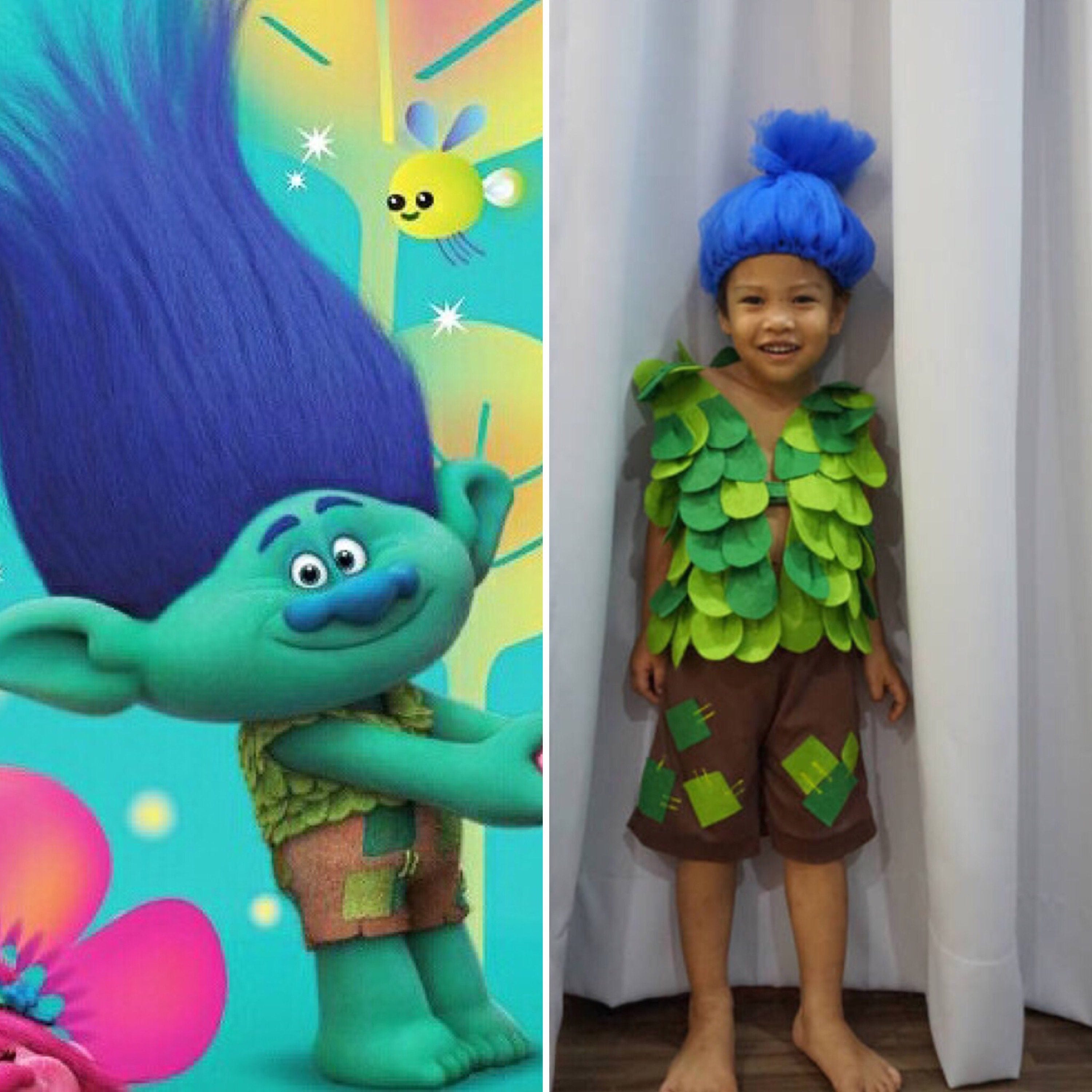Branch Troll Happy Branch Troll Inspired Costume with Tulle