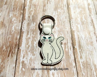 Cat Keychain, Key Fob, Pick A Color