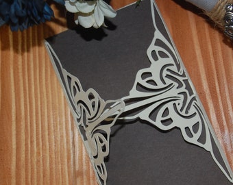Rectangular Invitation Cover: Fits 5inx7in card stock.
