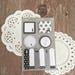Kawaii Sticky Note Set - Angoo Schedule Markers Memo Pads & Tabs - Minette Monochrome Black White Cats - Cat Self Stick