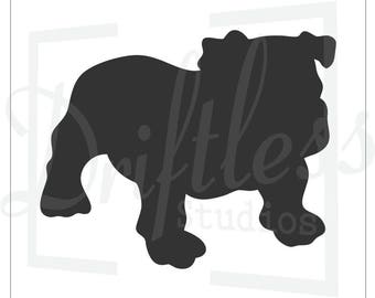 Bull Dog Stencil, Dog Stencil, Bull Dog