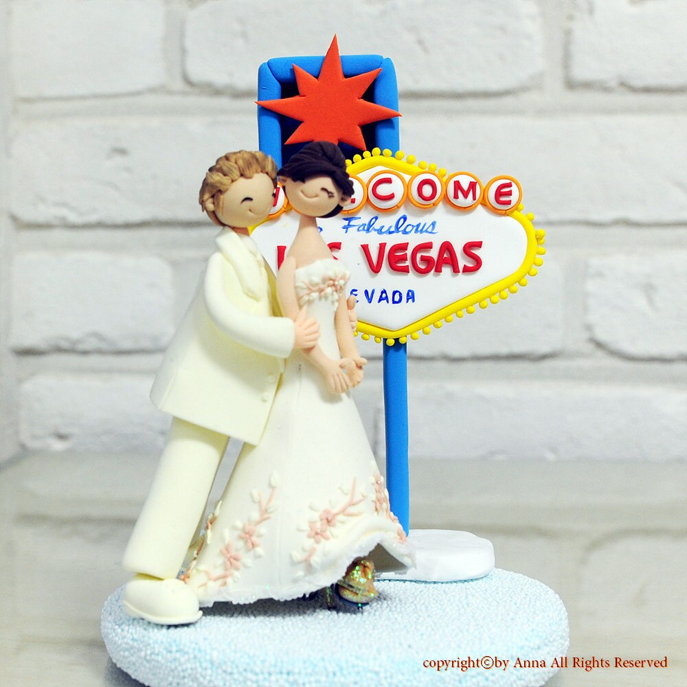 Wedding Las Vegas Custom Cake Topper Decoration T Keepsake