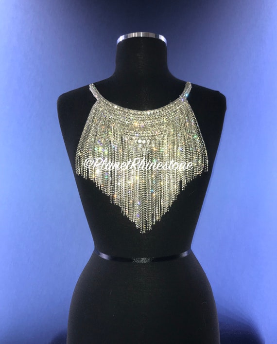 Blair Crystal Neckline Applique