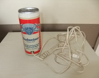 Vintage Budweiser Bud Beer Can Push Button Telephone