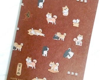 Shiba Inu notebook, shiba inu notepads, shiba inu stationery, akita dog, dog notebook, dog notepad, dog lovers