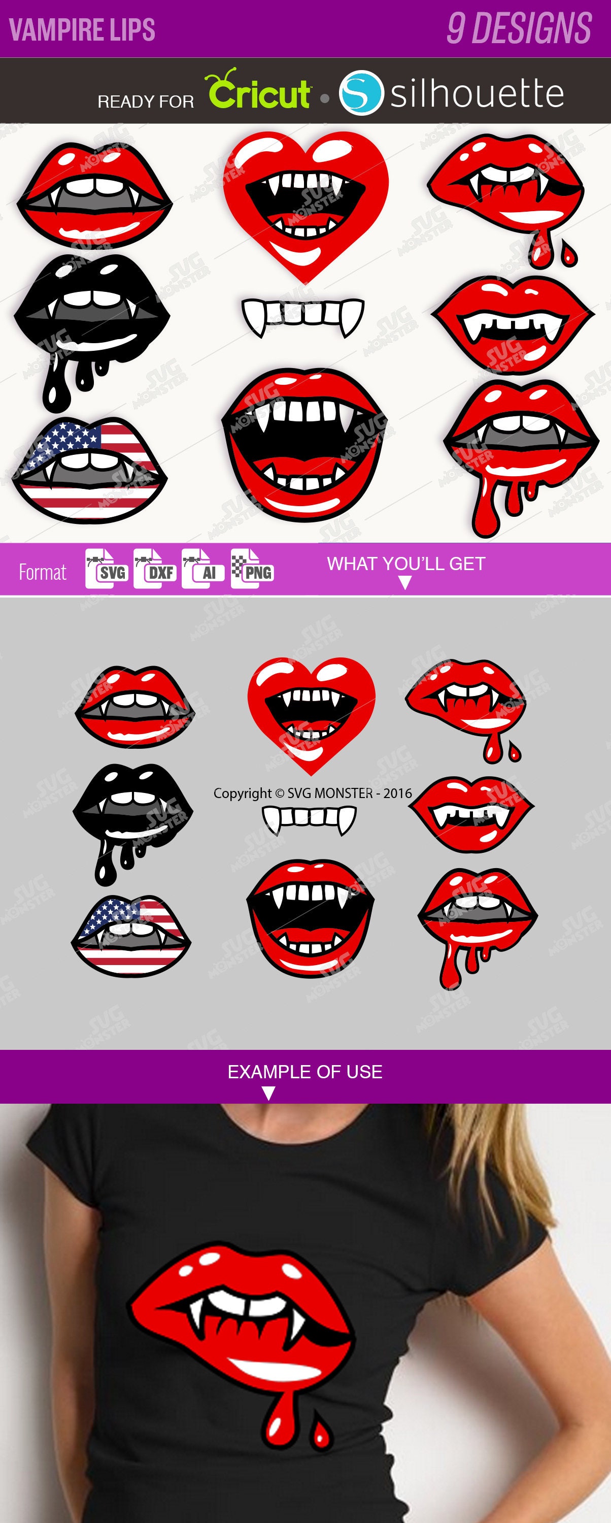 Download Kiss Lips SVG Vampire lips svg Vampire mouth SVG Vampire teeth