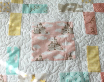 Fairy Tale Quilt, Girls Twin Lap Quilt