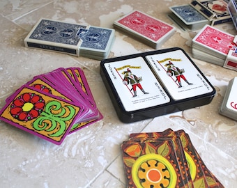 Large lot of playing cards - swap cards - playing cards for crafting - vintage playing cards