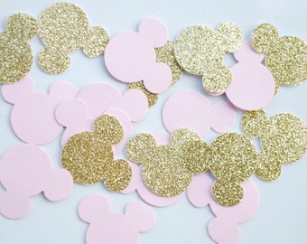 50 Minnie Mouse Confetti Cutouts | Minnie Mouse Birthday Party | Minnie Mouse Baby Shower | Minnie Mouse Table Decor | Invitation Filler
