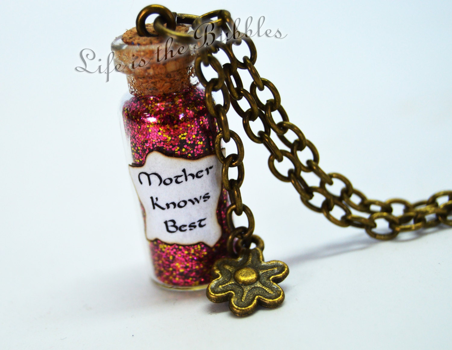 Tangled Necklace Mother Gothel Mother Knows Best Bottle