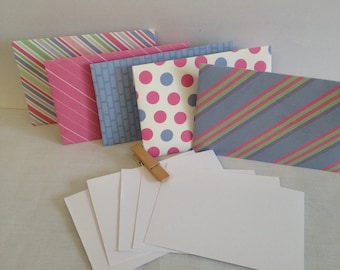 Note card set, note card's, mini envelope's, note card gift set, mini note cards, gift card's, set of 5, handmade gift card's