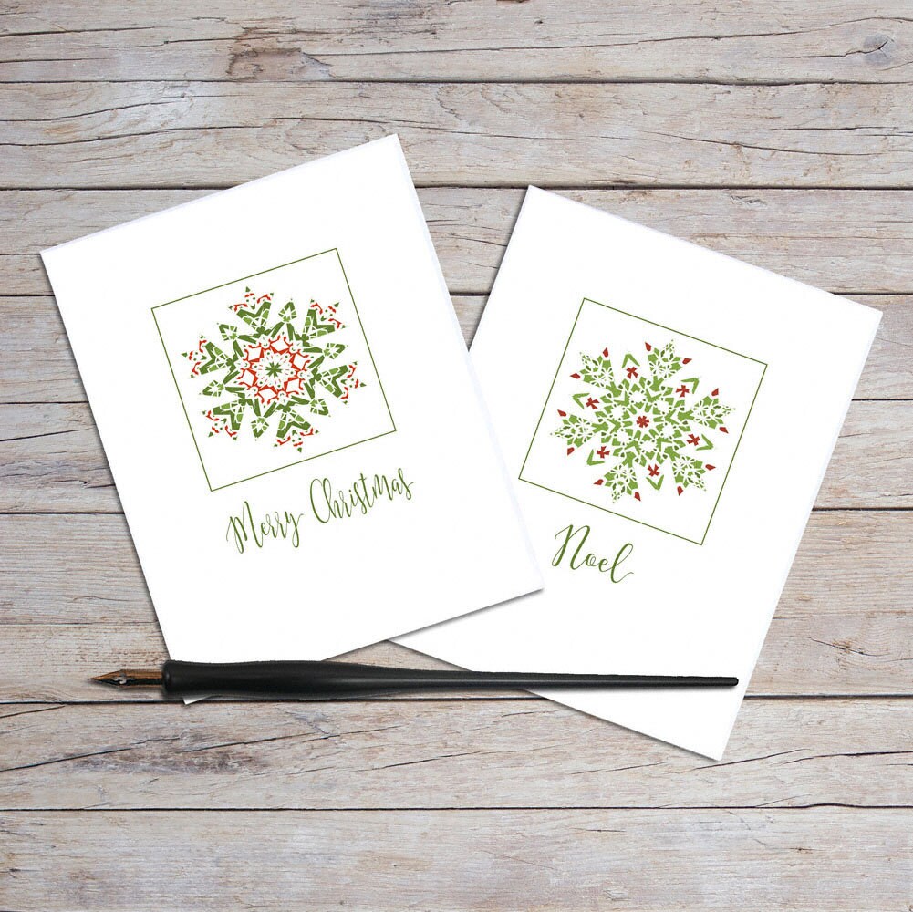christmas notecard stationery blank note card set christmas notecard