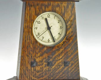 Arts and Crafts (Mission, Craftsman) style clock - Inset Dial