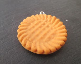1 pendant biscuit porcelain cold 3.7 cm