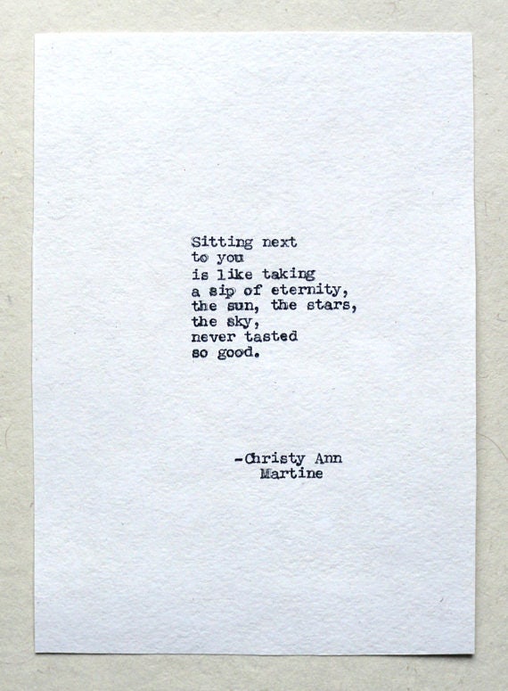 Poetry - Romantic Anniversary Gifts for Him or Her - Eternity Poem by Christy Ann Martine