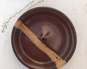 Handmade ceramic incense holder