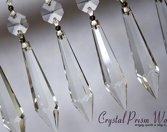 10pck Chandelier Icicle Crystals