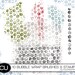 Bubble Wrap Digital Photoshop Brushes and Stamps. Set of Ten Png Files. Digital Scrapbooking. Commercial Use.