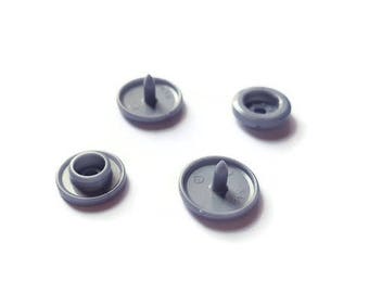 Boutons pression KAM gris