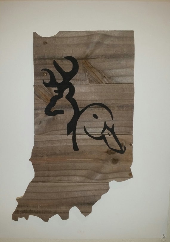 Indiana Hunting Decor Duck Hunting Decor Deer Hunting Decor